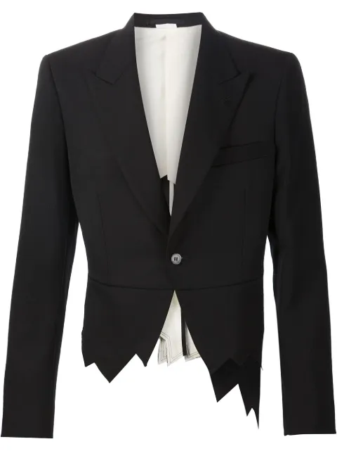 Comme des Garçons Homme Plus asymmetric zig zag blazer