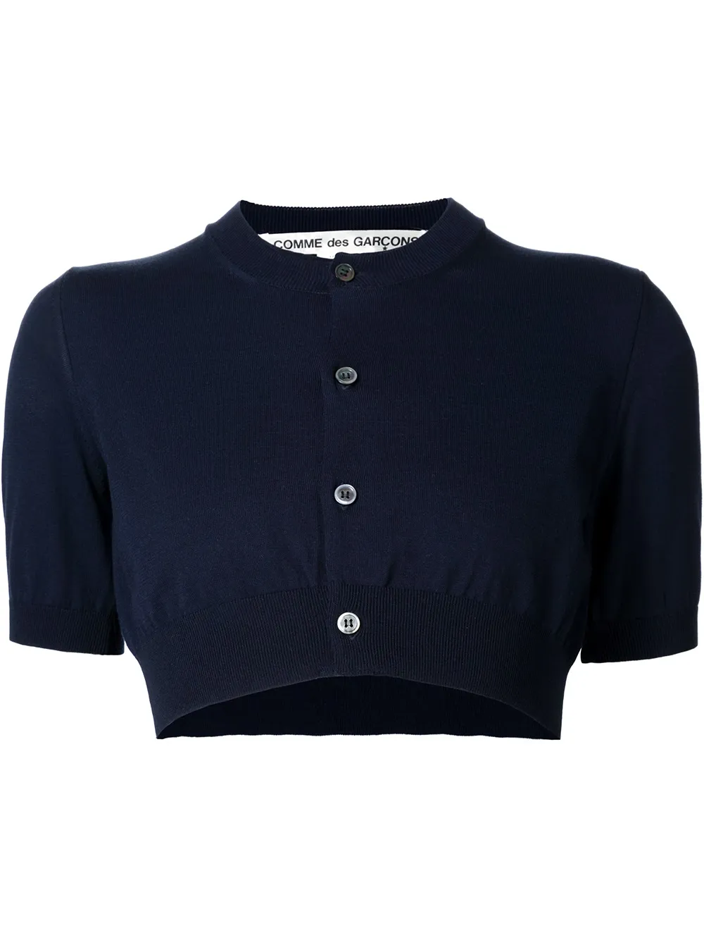 Comme Des Garçons cropped cardigan - Blu