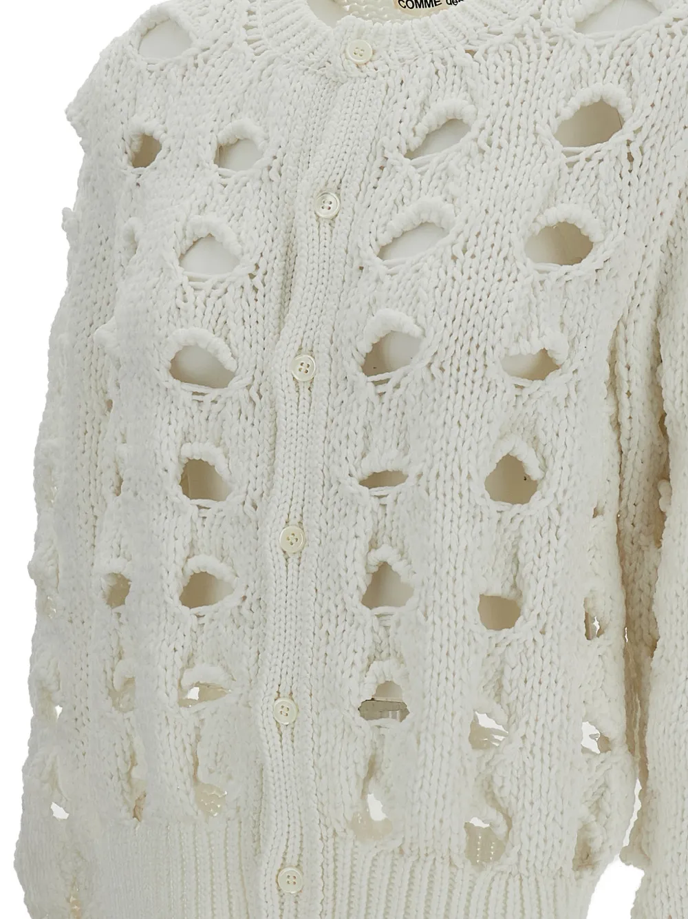  Comme Des Garçons Cropped Cardigan Mit Kurzen ärmeln   Blau 