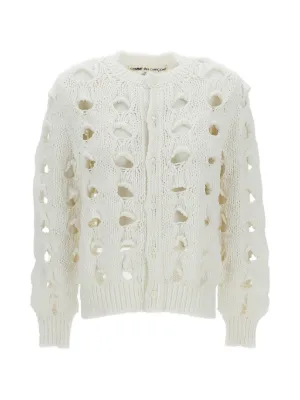 COMME des GARÇONS クロップドカーディガン Comme Des Garçons クロップドカーディガン | ブルー | FARFETCH JP