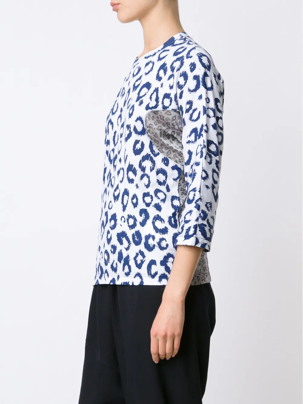  Comme Des Garçons Leopard Print Top - White 