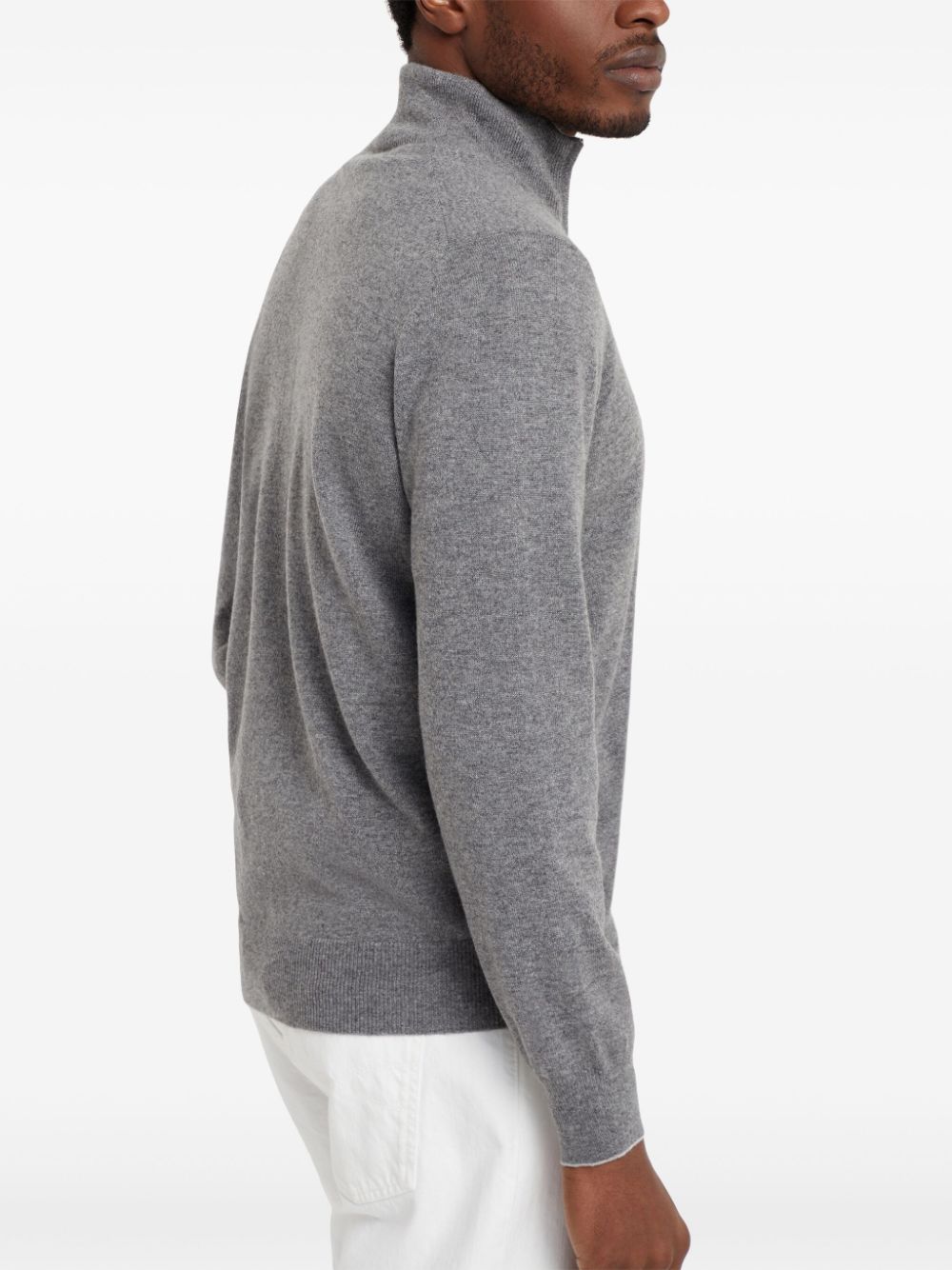 Brunello Cucinelli zip-fastening cashmere sweater Men