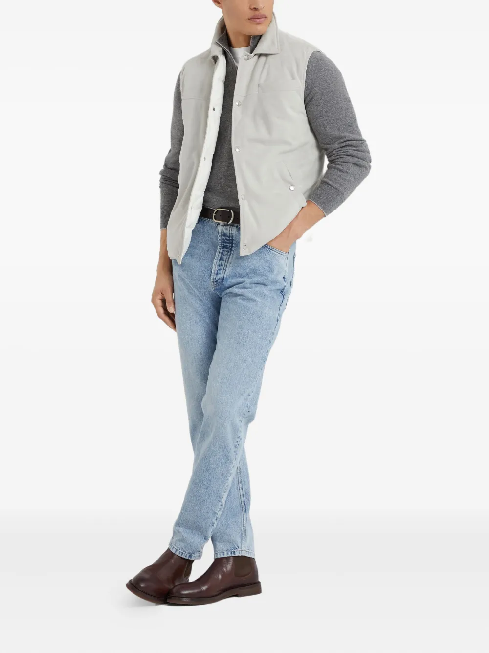 Brunello Cucinelli zip-fastening cashmere sweater | Knitted Sweaters | Image 2