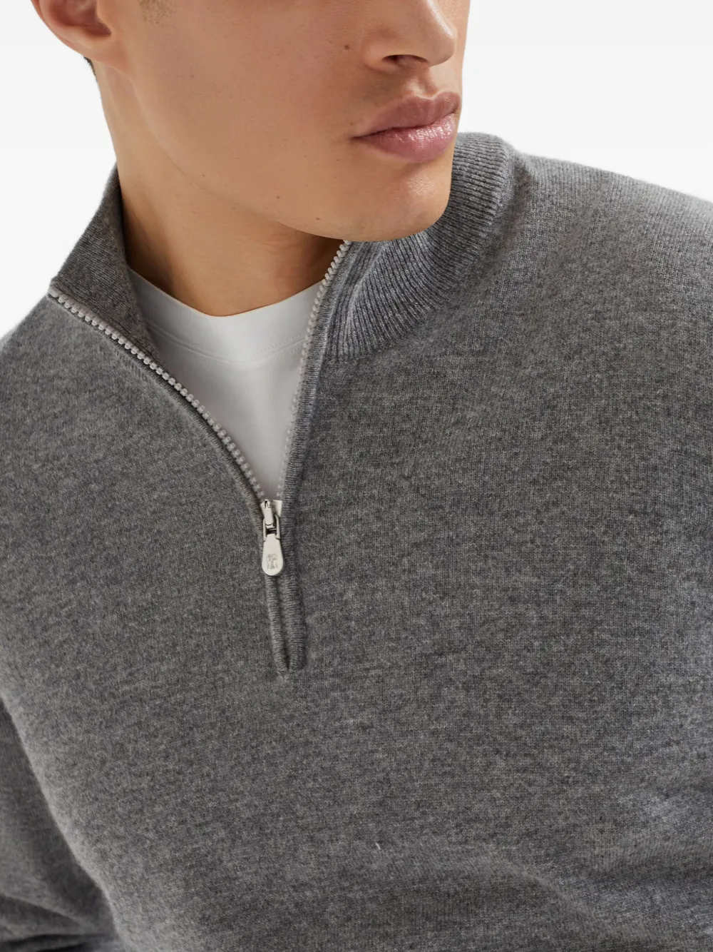 Brunello Cucinelli ハーフジップ カシミアセーター 通販 - FARFETCH