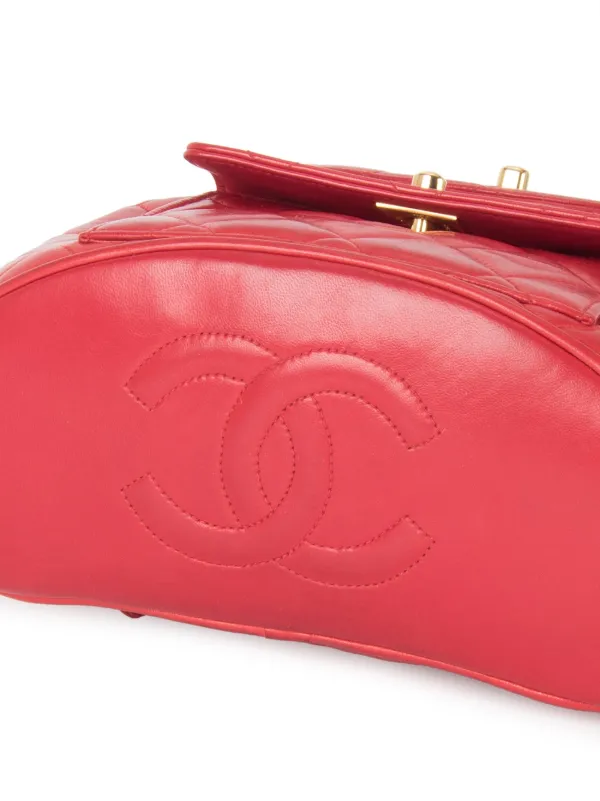 CHANEL Pre-Owned キルティング チェーンバックパック | レッド