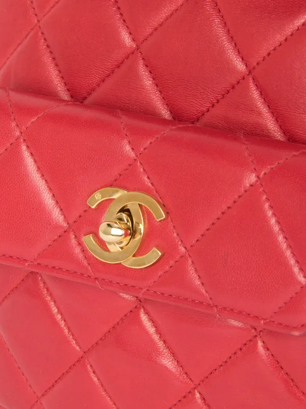 CHANEL Pre-Owned キルティング チェーンバックパック | レッド