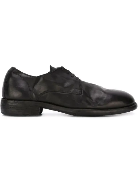 Guidi distressed lace-up shoes 