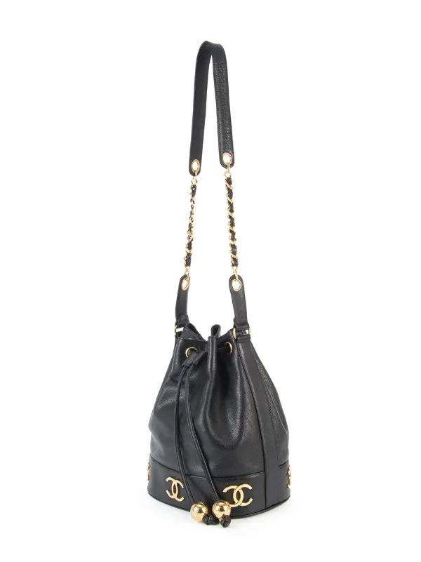CHANEL Pre-Owned ココマーク ドローストリング バケットバッグ
