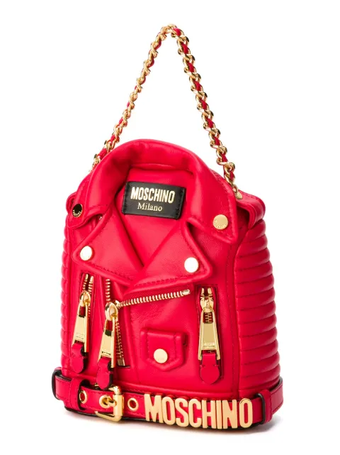 moschino biker backpack