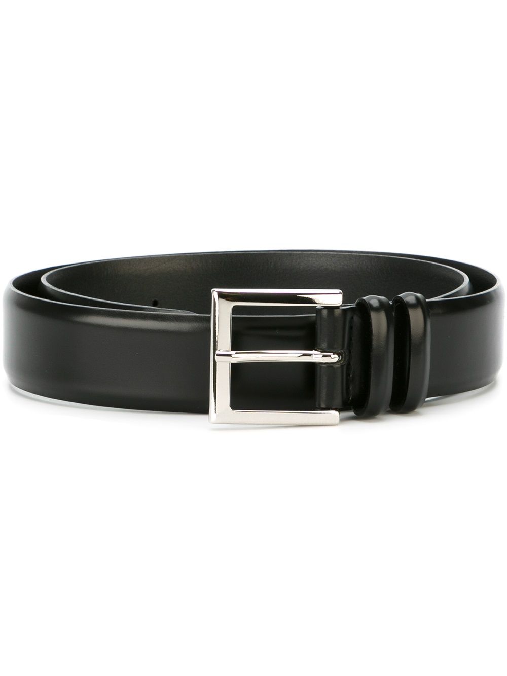 Shop Orciani Classic Buckle Belt In Black