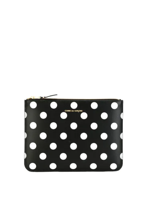 Comme Des Garçons Wallet حقيبة منقوطة صغيرة