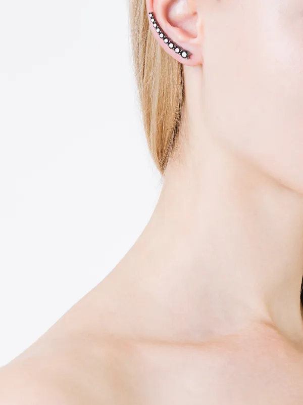 Maison Margiela 丸型ピアス 11 片方 ALINKA Dasha ブラックダイヤ