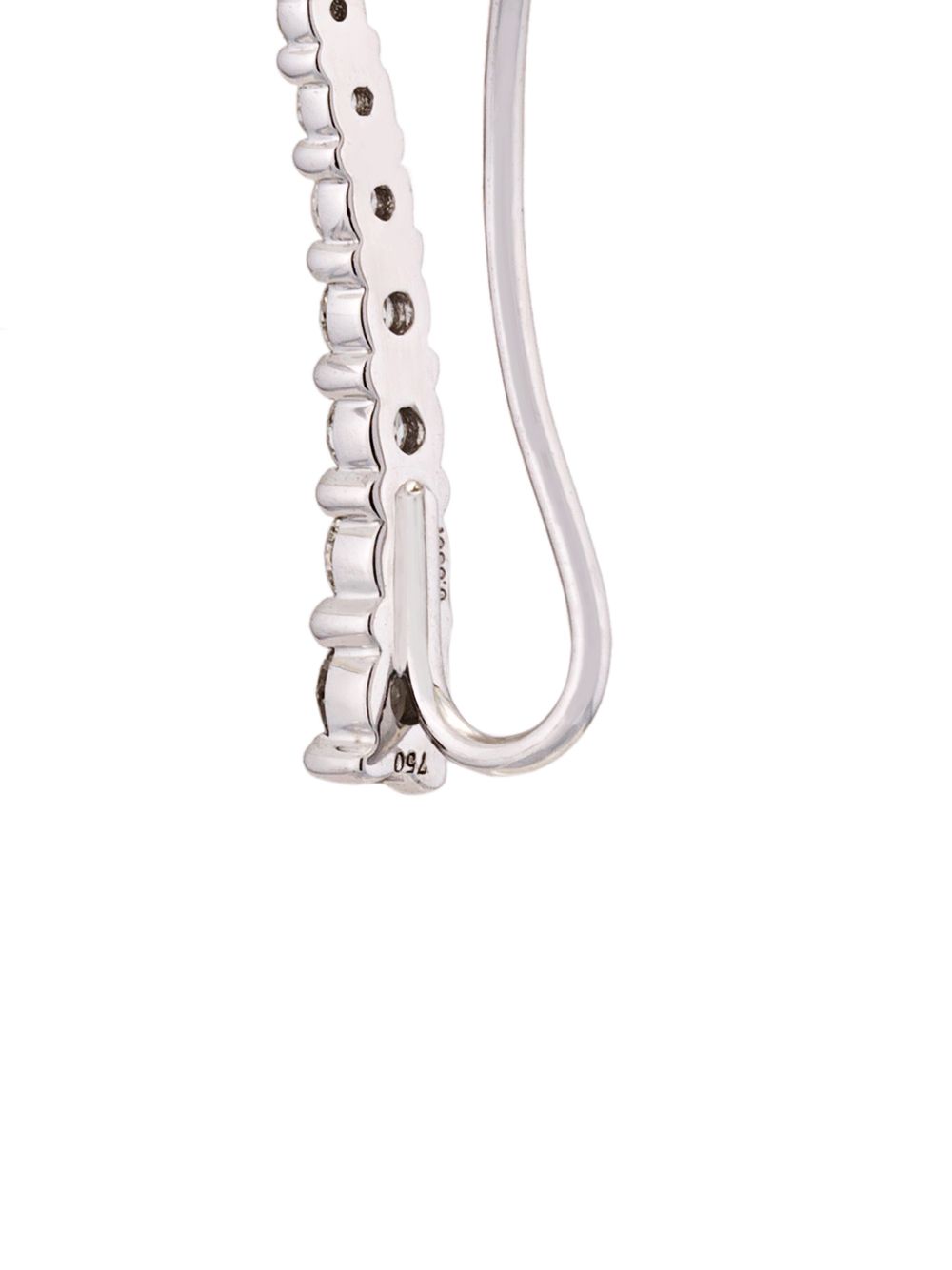 Shop Alinka 'dasha' White Diamond Right Side Small Slider Earring In Metallic