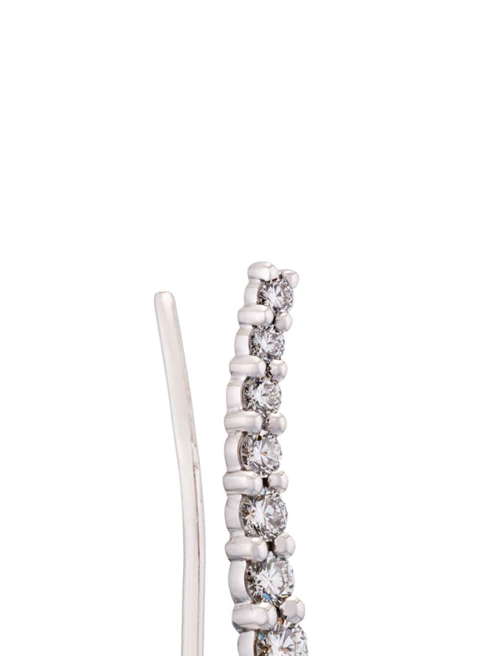 Shop Alinka 18kt Gold Small Dasha Slider Diamond Earrings In Metallic