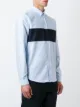 AMI Paris bimaterial shirt