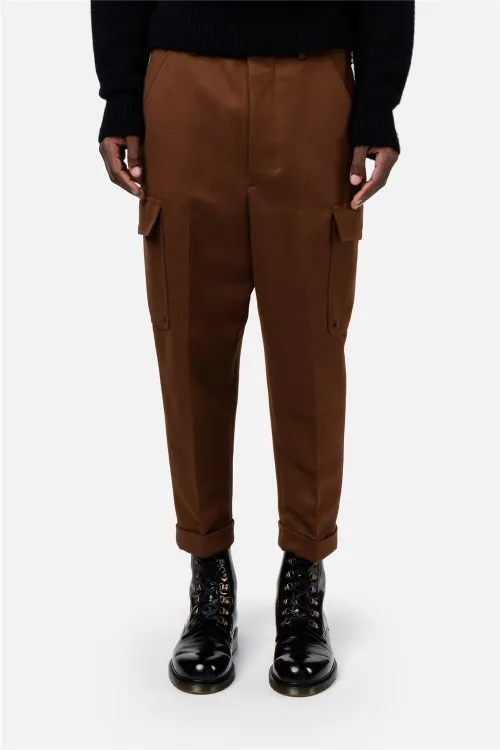 oversized carrot fit trousers - AMI 