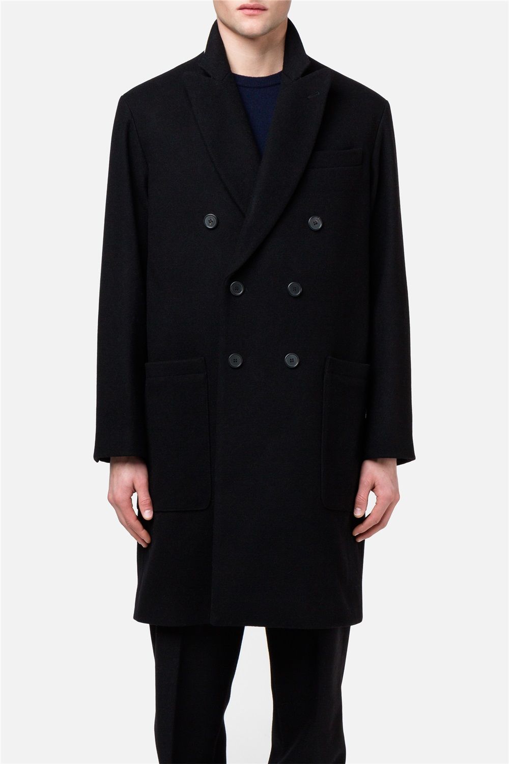 oversized double breasted coat - AMI PARIS OFFICIAL