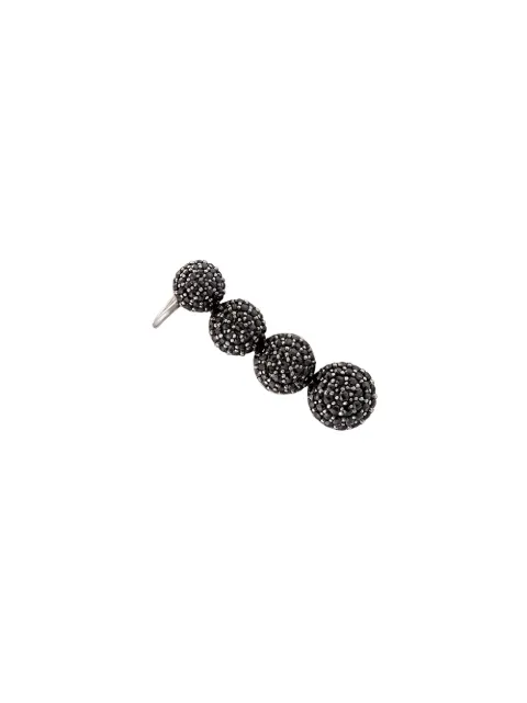 ALINKA 18kt white gold Black Caviar diamond right slider earring