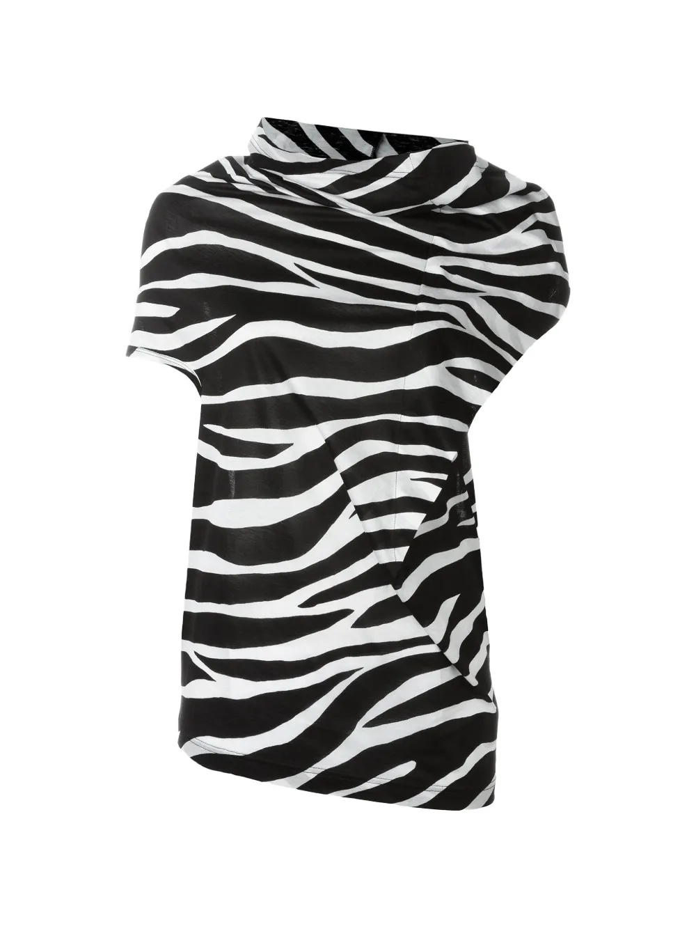 Junya Watanabe zebra print top - Nero
