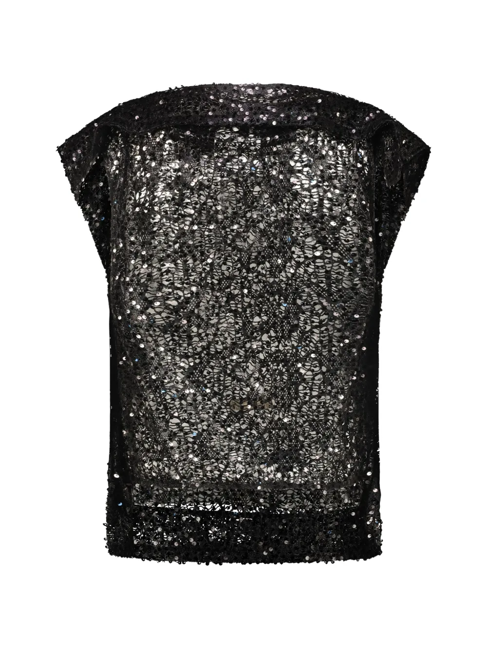 Junya Watanabe mesh top Zwart