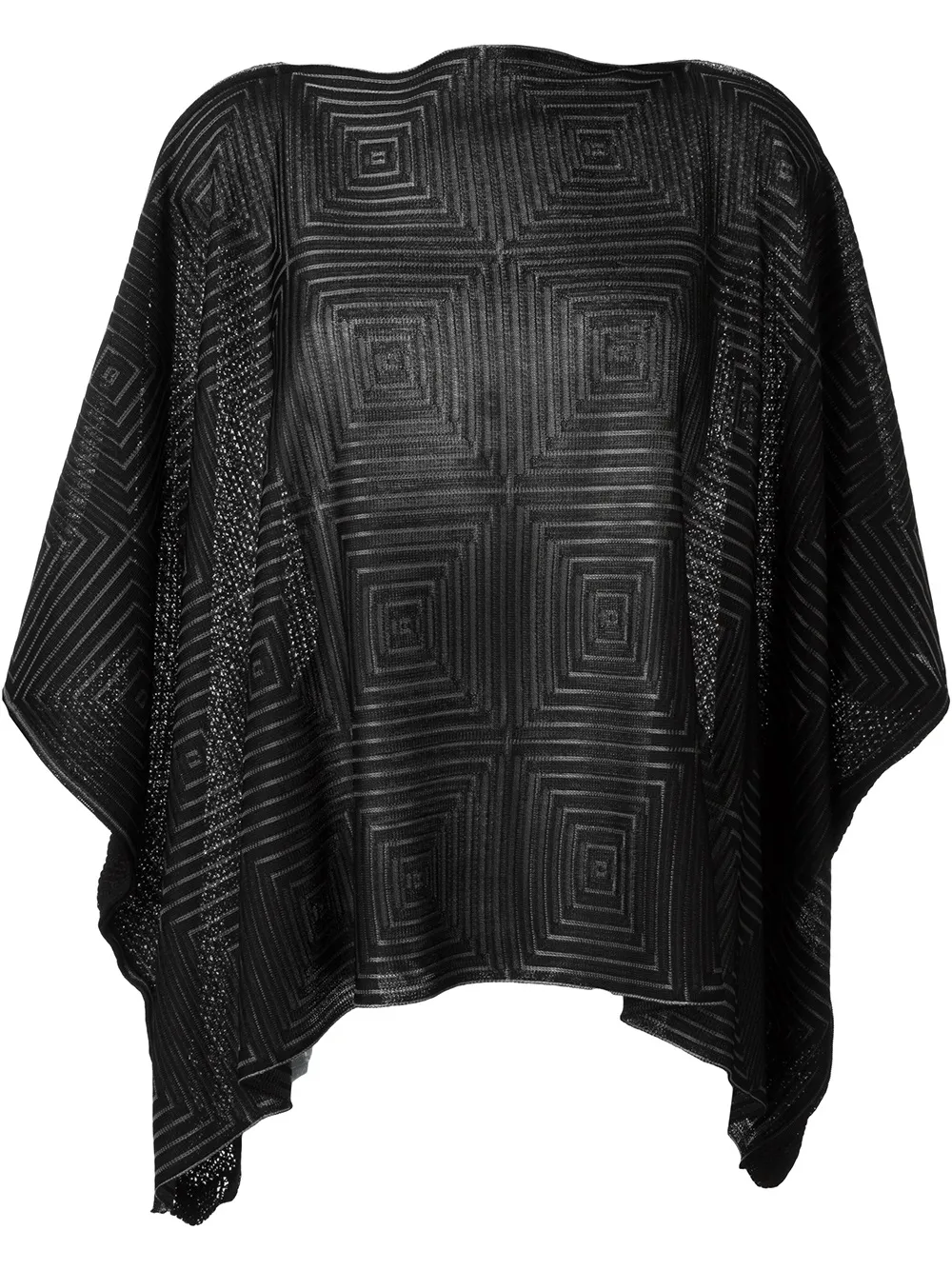 Junya Watanabe oversized knitted top - Nero