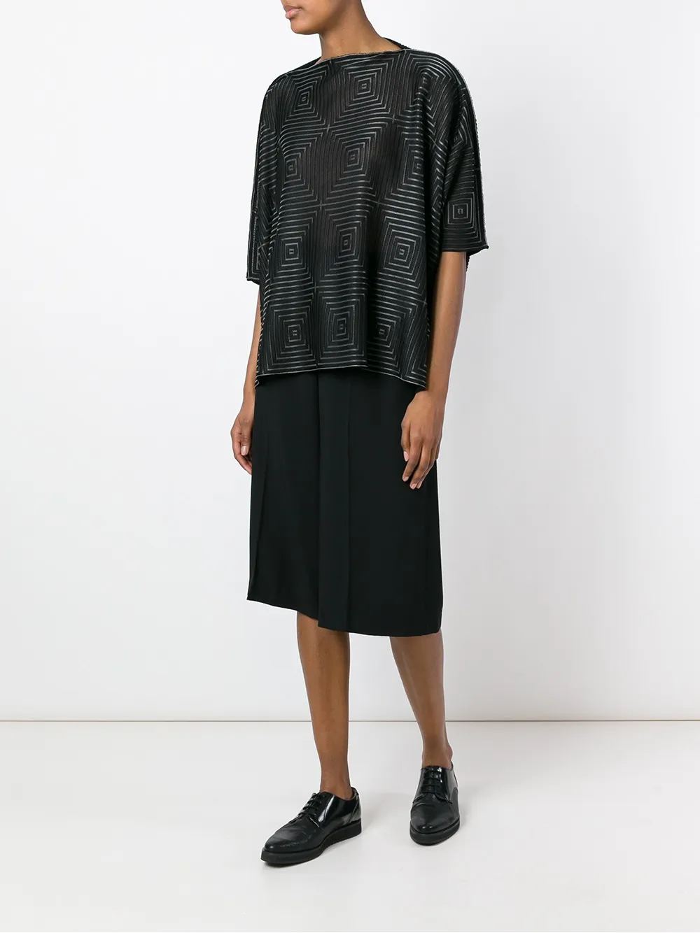 Junya Watanabe Oversized Leinenoberteil   Schwarz 