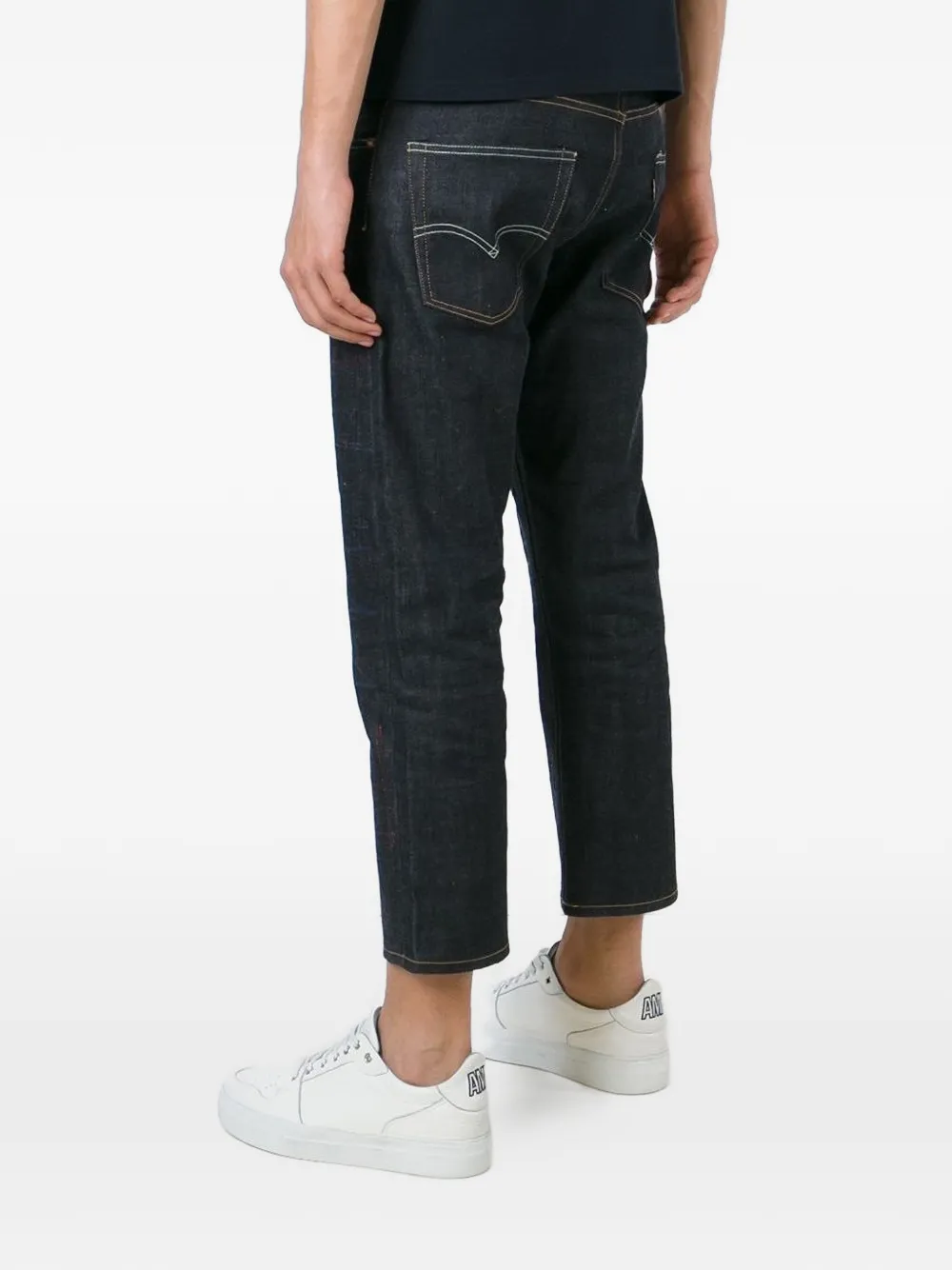 Junya Watanabe MAN cropped jeans Zwart