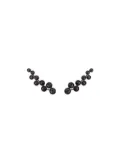 ALINKA Sasha black diamond slider earrings - Metallic