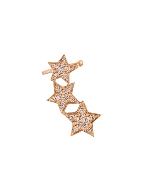 ALINKA arete earcuff STASIA Triple Star con diamantes