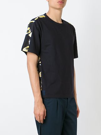 contrasted back t-shirt