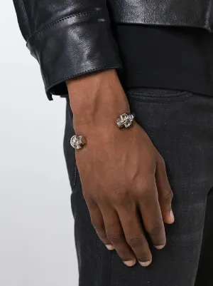 Alexander McQueen　スタッズ付き　スカルチャームブレスレット　黒 Alexander McQueen スタッズ付き スカルチャームブレスレット 黒