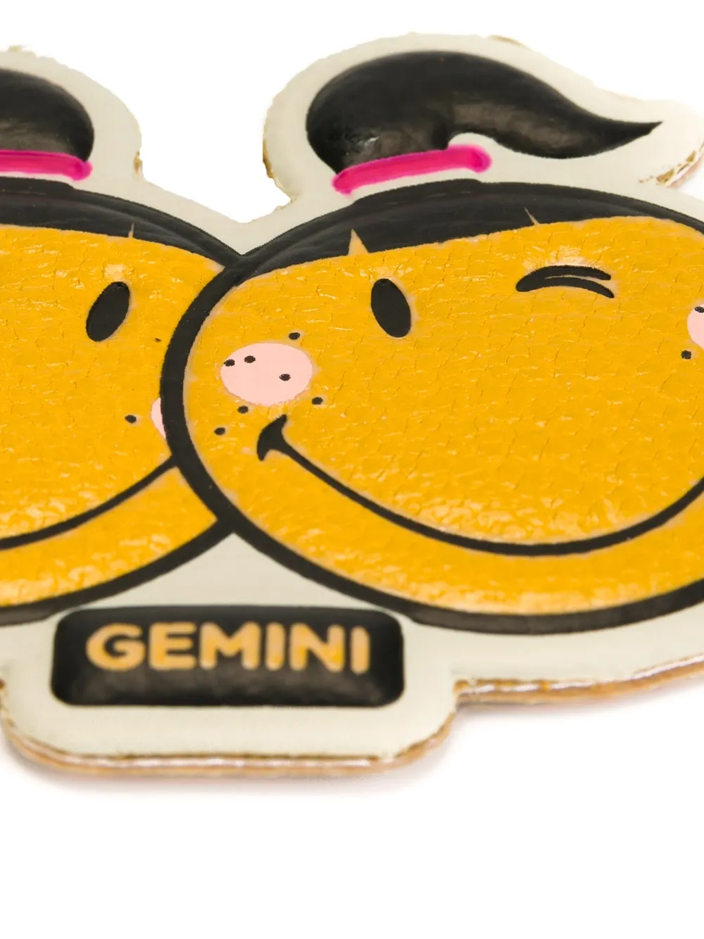 Anya Hindmarch Small 'gemini' Sticker In Yellow
