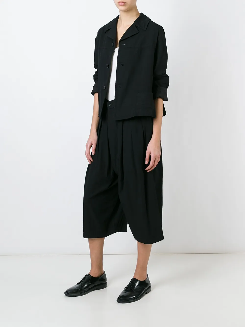  Comme Des Garçons Comme Des Garçons Buttoned Boxy Jacket - Black 