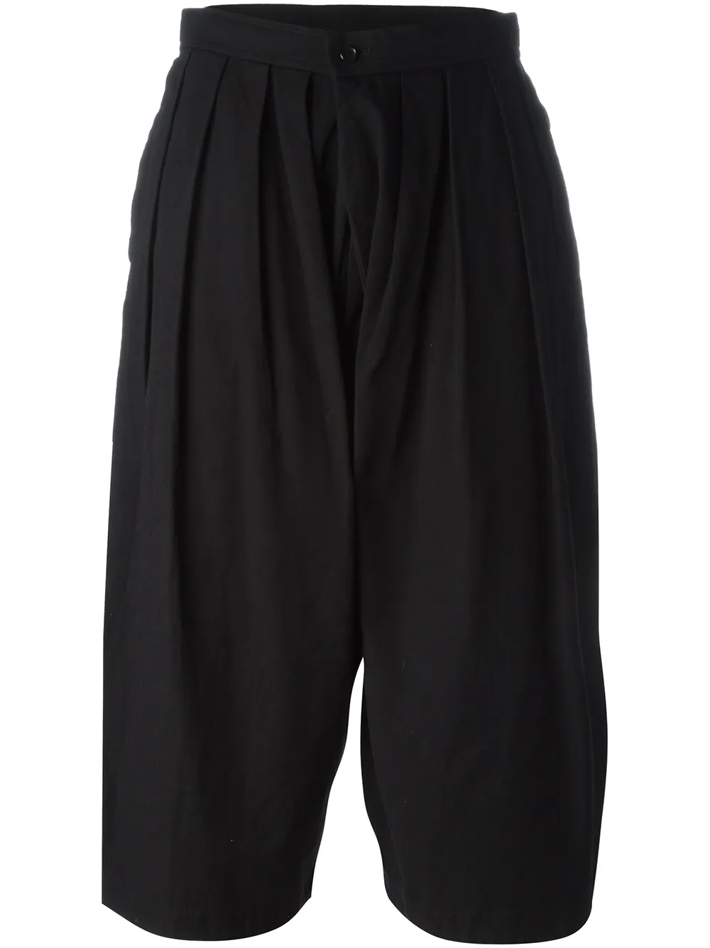 Comme Des Garçons Comme Des Garçons pleated cropped trousers - Nero