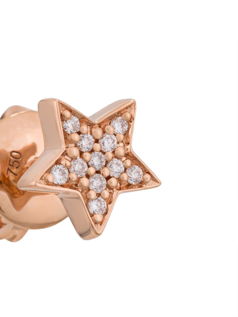 Shop Alinka 18kt Rose Gold Stasia Mini Star Diamond Earring In Metallic