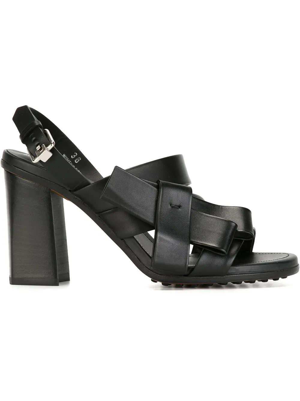 Tod's bow detail sandals - Nero