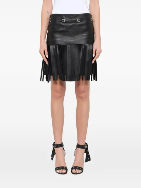 Neil Barrett falda midi con flecos
