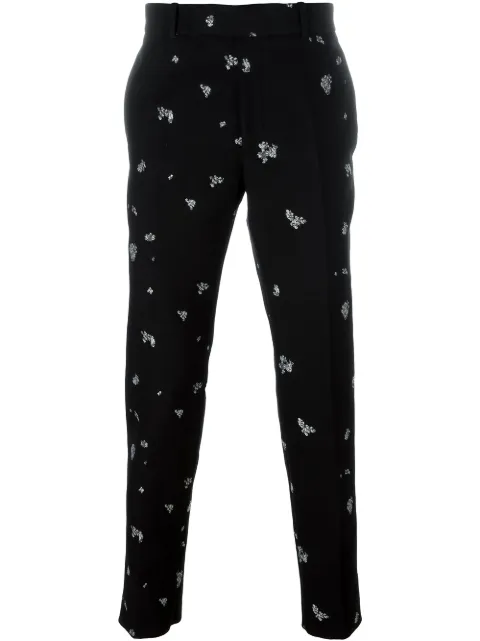 Alexander McQueen pantalon slim à motif