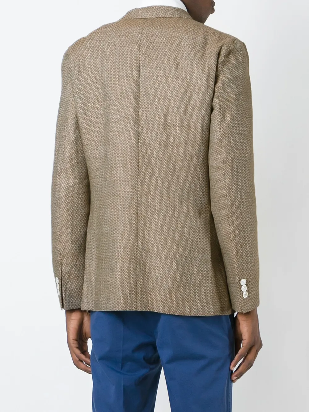 Boglioli single breasted fitted blazer Beige
