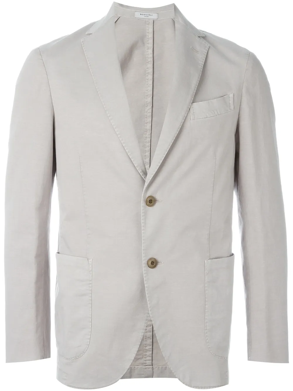 Boglioli single breasted fitted blazer Beige