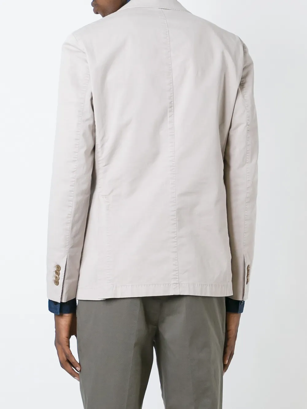 Boglioli single breasted fitted blazer Beige