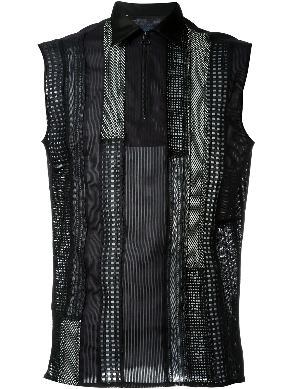 Lanvin Ärmelloses Oberteil mit Patchwork-Design - Schwarz