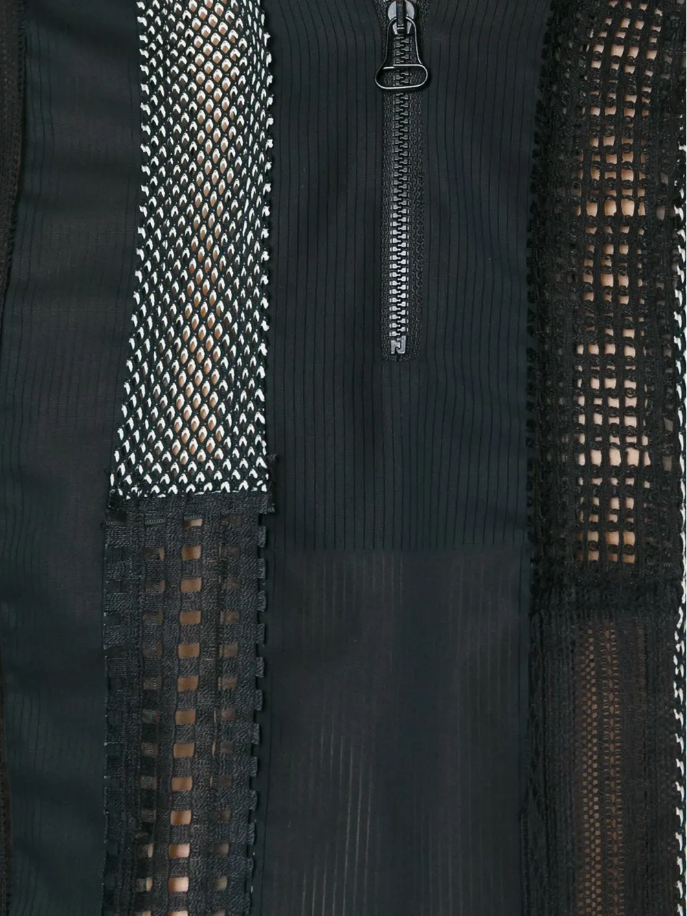  Lanvin ärmelloses Oberteil Mit Patchwork Design   Schwarz 