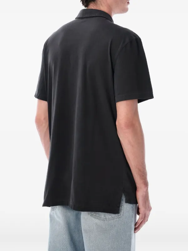 JAMES PERSE ブラック ポロシャツ　M Sueded Jersey Polo - Black | James Perse Los Angeles