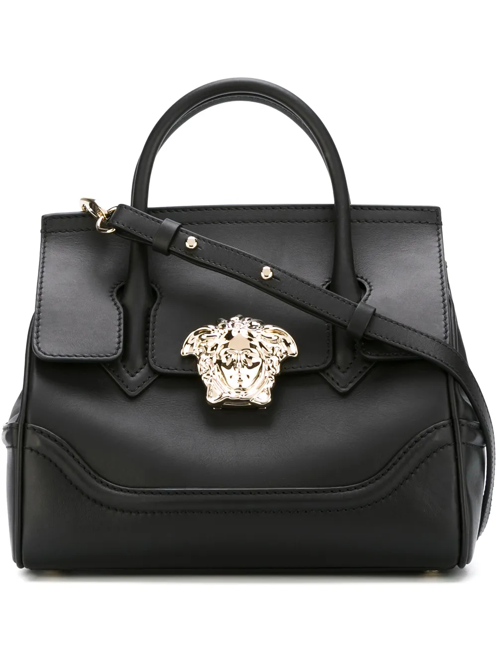 VERSACE Black Medium Palazzo Empire Bag ModeSens