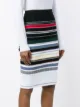 Preen By Thornton Bregazzi Striped Knit Midi Skirt