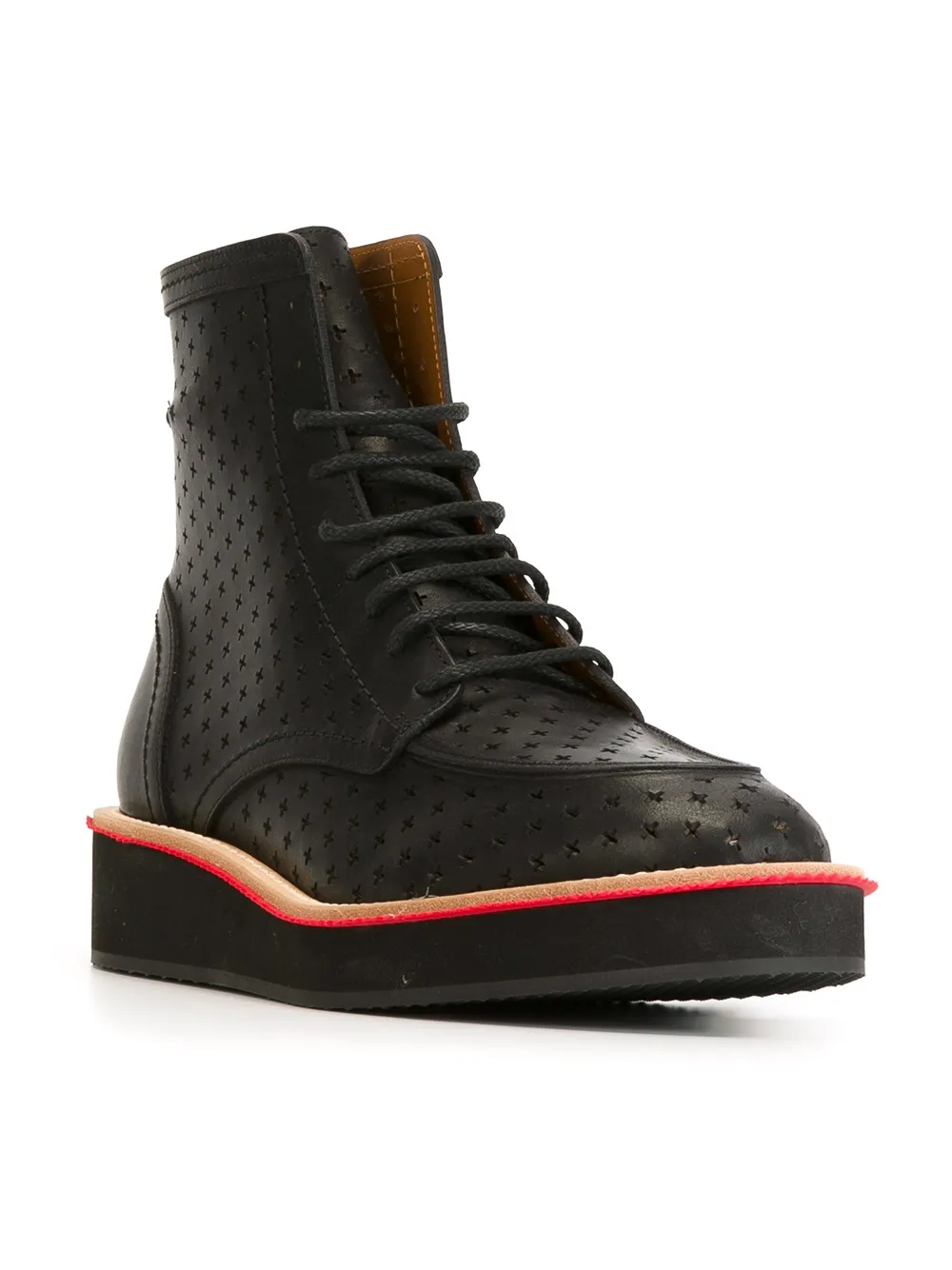 Givenchy perforated ankle boots Zwart