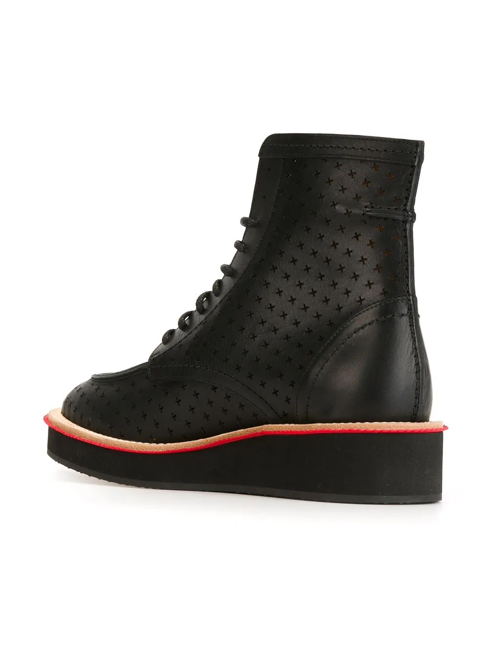 Givenchy perforated ankle boots Zwart