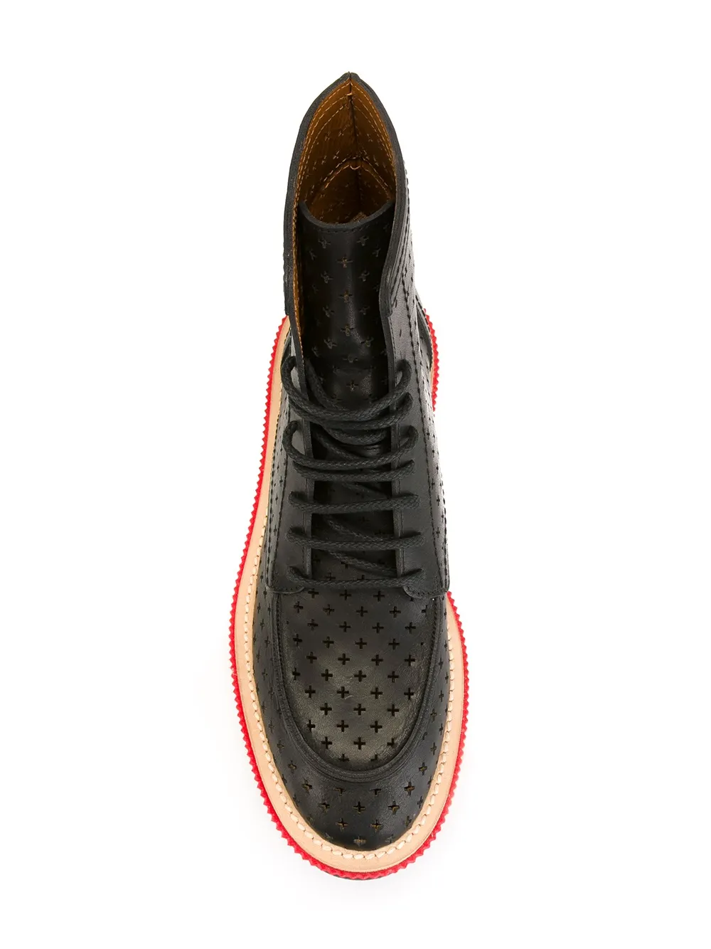 Givenchy perforated ankle boots Zwart