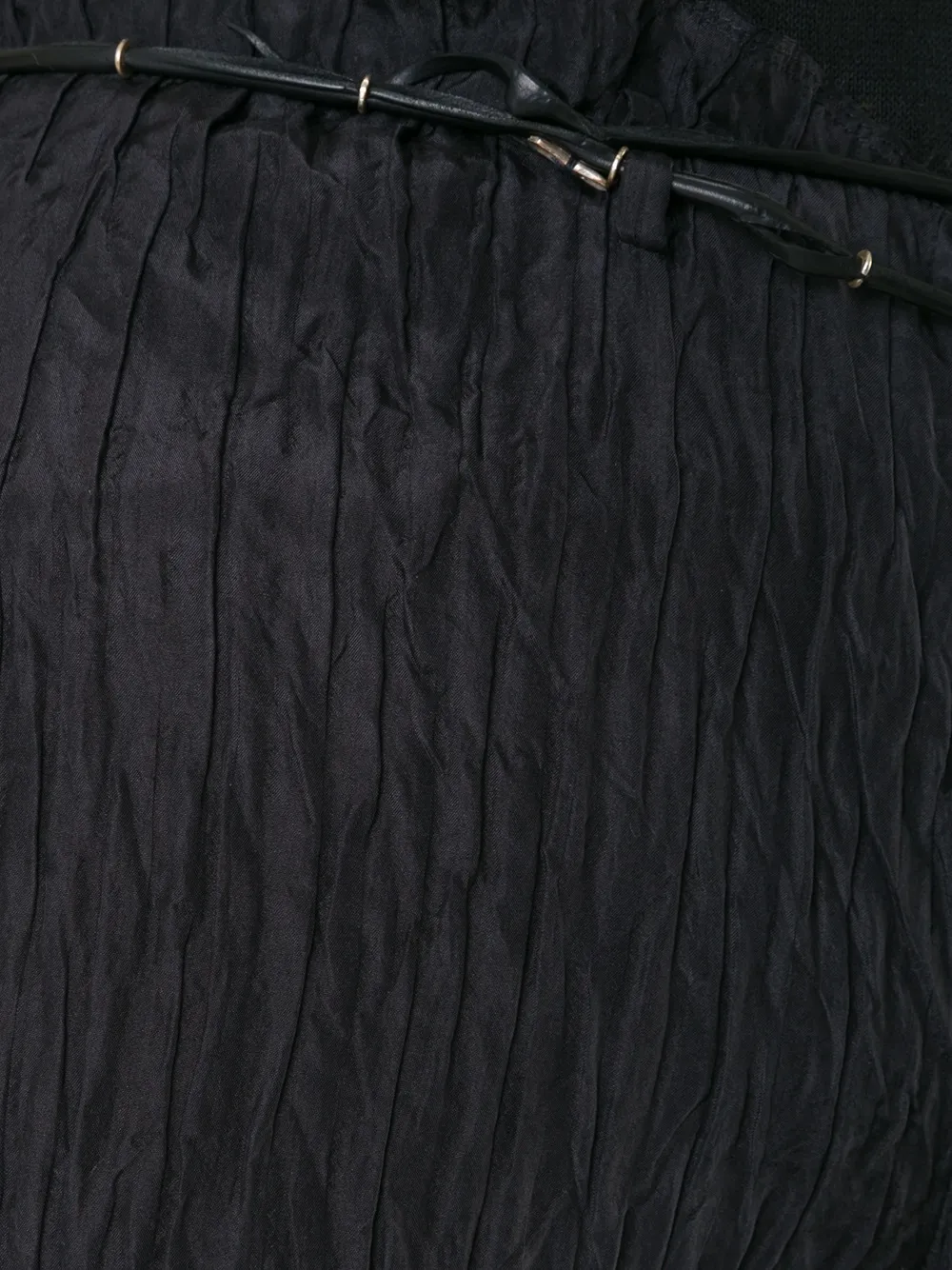 Ma+ Belted Wide-leg Trousers In Black